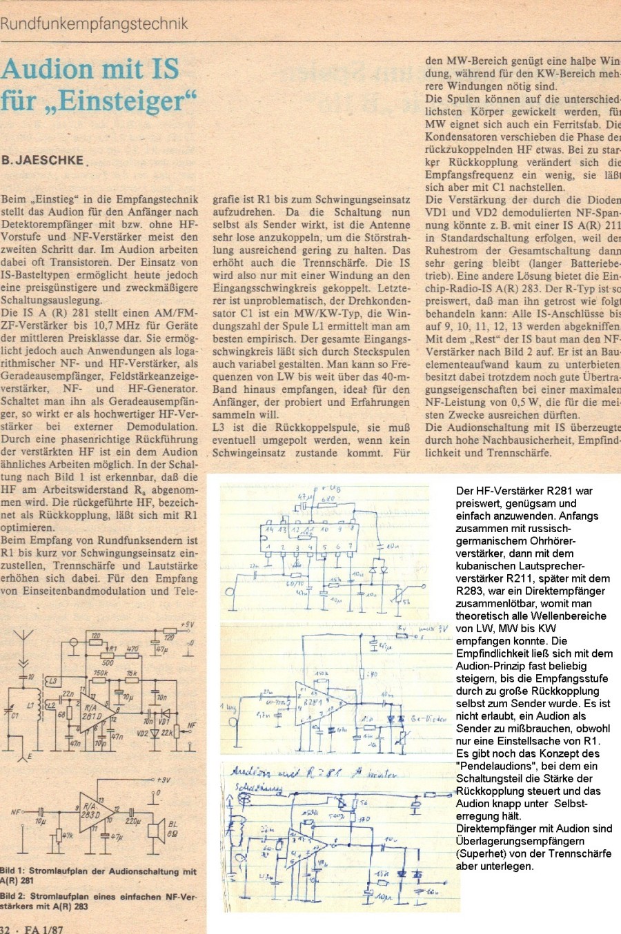 Audion mit IC